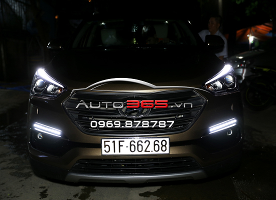 Hyundai Santafe 2016 Nâng Cấp Bi Gầm Taiwan